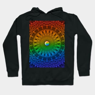 Colourful Detailed Mandala Pride Month Hoodie